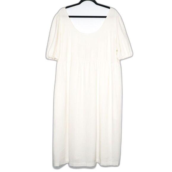 Isabel by Ingrid +‎ Isabel Maternity Dress Size XXL White Linen Blend Boho Flowy - Picture 1 of 8